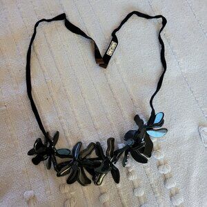 MARNI FOR H&M Black Flower Necklace